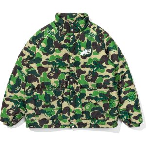 BAPE X SPOTIFY BY CENTRAL CEE CAMO PUFFER JACKET MENS