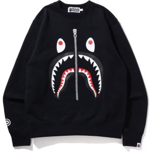 BAPE MENS SHARK CREWNECK SWEATSHIRT