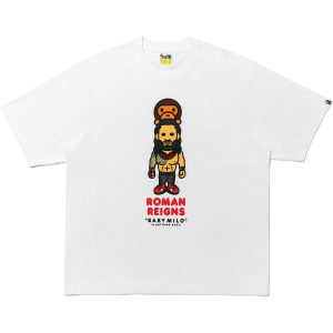 BAPE X WWE ROMAN REIGNS BABY MILO RELAXED FIT TEE MENS